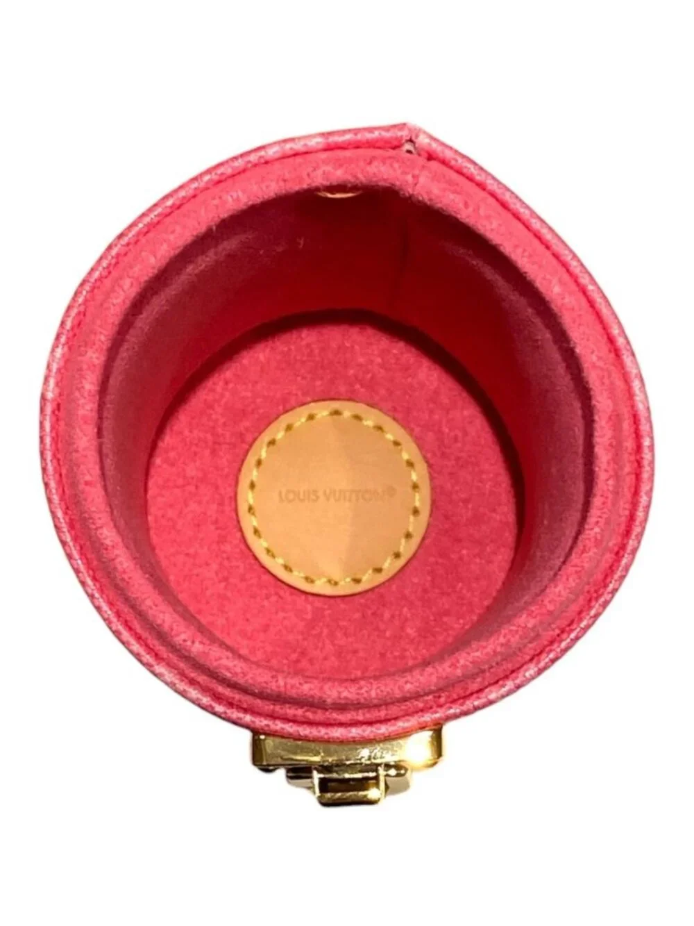 Louis Vuitton Pouch Travel Case Monogram Canvas Peony Pink